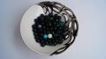 Granite crystal balls in a bowl