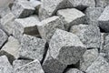Granite cube blocks Royalty Free Stock Photo