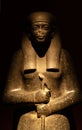 Granite Egyptian Pharaoh statue in Cairo Museum