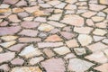 Granite gray flagstone pavement wall background