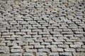 Granite grey cobbles abstract background Royalty Free Stock Photo