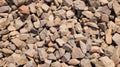 granite large crushed stone top view. background of stones Royalty Free Stock Photo