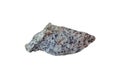 Piece of granite rock rock stone isolated on white background.