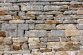 Granite masonry, rough gray stone wall, texture background Royalty Free Stock Photo