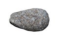 Granite is felsic intrusive Plutonic igneous rock, isolated on white background.