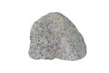 Cobble of Granite rock isolated on a white background.