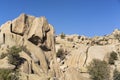 The granite rock of the Elefantito in La Pedriza, National Park of mountain range of Guadarrama in Manzanares El Real, Madrid,