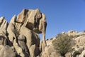 The granite rock of the Elefantito in La Pedriza, National Park of mountain range of Guadarrama in Manzanares El Real, Madrid,