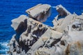 Granite rocks on capo Testa near Santa di Gallura, Sardinia, Italy Royalty Free Stock Photo