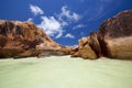 Granite rocks in the water