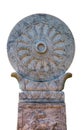 Granite rowel in the temple
