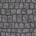 Granite Sett. Seamless Tileable Texture.