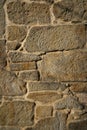 Granite stone bush hammered masonry wall