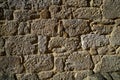 Granite stone bush hammered masonry wall