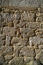 Granite stone bush hammered masonry wall