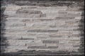 Granite stone gray decorative brick wall Royalty Free Stock Photo