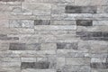 Granite stone gray decorative brick wall Royalty Free Stock Photo