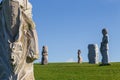 Granite stone statues in Brittany Valley of the Saints