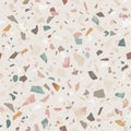 Granite stone terrazzo floor texture. Abstract background, seamless pattern. Royalty Free Stock Photo