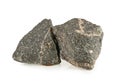 Granite stones, rocks isolated on white background Royalty Free Stock Photo