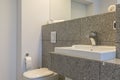 Granite tiles in minimalist bathroom Royalty Free Stock Photo