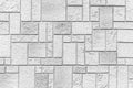 Granite white stone block walls pattern Royalty Free Stock Photo