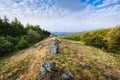 Granitic ridge of Chiroubles, Beaujolais, France Royalty Free Stock Photo