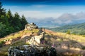 Granitic ridge of Chiroubles, Beaujolais, France