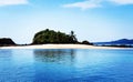 Granito d'oro. Coiba, Panama. Tropical beaches, island, palmtrees Royalty Free Stock Photo