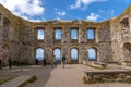 Granna, Sweden - 08.05.2025: Interior of the ruins of Brahehus Castle in Jonkoping County, Sweden Royalty Free Stock Photo