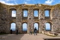 Granna, Sweden - 08.05.2025: Interior of the ruins of Brahehus Castle in Jonkoping County, Sweden Royalty Free Stock Photo