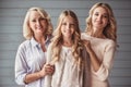 Granny, mom and daughter Royalty Free Stock Photo