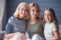 Granny, mom and daughter Royalty Free Stock Photo