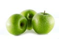 Granny smith apples isolated on white background Royalty Free Stock Photo