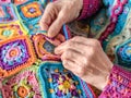 Granny Square Crochet Art