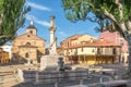 Grano place with Market Church in Leon - Spain