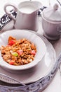 Granola breafast Royalty Free Stock Photo