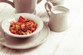 The Granola breafast Royalty Free Stock Photo