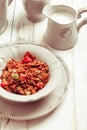 The Granola breafast Royalty Free Stock Photo