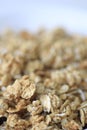 Granola with detailed texture and selective focus Royalty Free Stock Photo