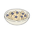 Granola isolated. Vintage vector illustration,