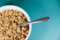 Granola in white bowl