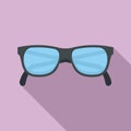 Granpa eyeglasses icon, flat style Royalty Free Stock Photo