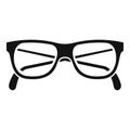 Granpa eyeglasses icon, simple style Royalty Free Stock Photo