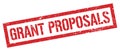 GRANT PROPOSALS red grungy rectangle stamp