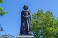 GRANTHAM, ENGLAND- 26 June 2022: Statue of Margaret Thatcher