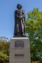 GRANTHAM, ENGLAND- 26 June 2022: Statue of Margaret Thatcher