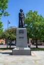 GRANTHAM, ENGLAND- 26 June 2022: Statue of Margaret Thatcher