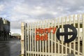 Henry Bell entrance gate open in Grantham.