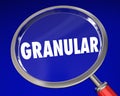 Granular Close Up Look Micro Details Magnifying Glass 3d Illustration